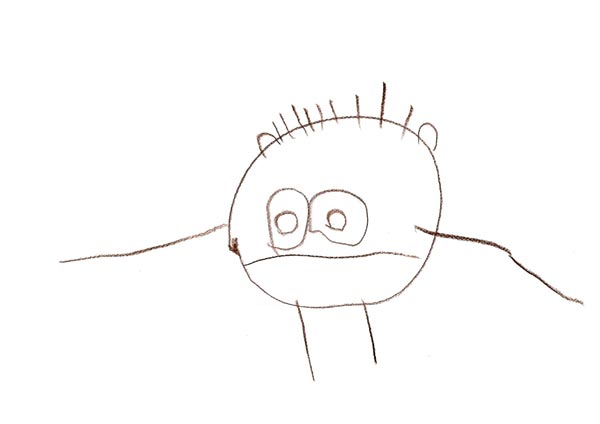 Dessiner un bébé pour annoncer à son conjoint qu'il va être papa !