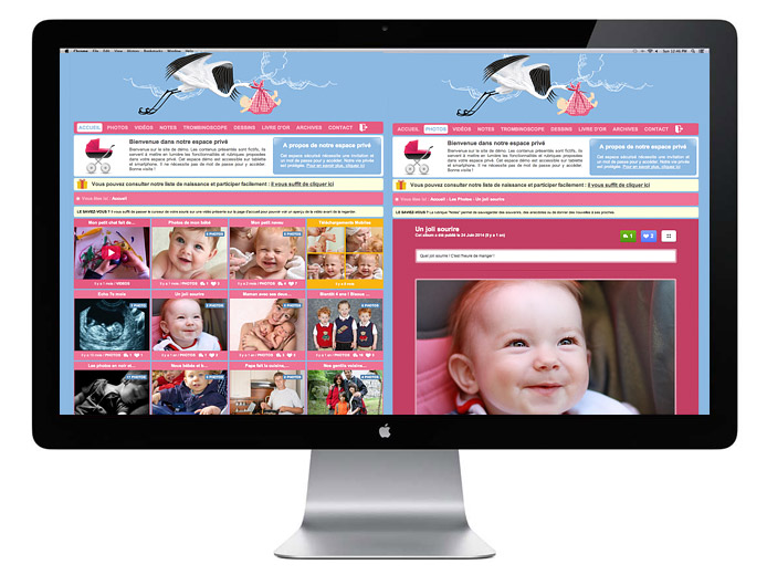 Votre blog bébé pour partager les premières photos de naissance de votre petit ange, en toute sécurité, avec vos proches