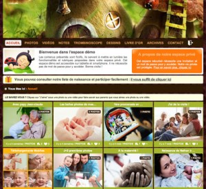 Un espace privé avec un thème graphique enfantin