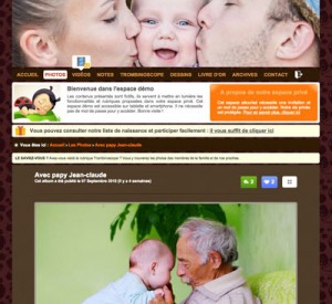 Le thème graphique de son espace privé une fois personnalisé