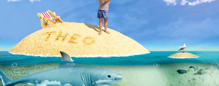 Un papa photographe s'amuse avec le ventre de son épouse